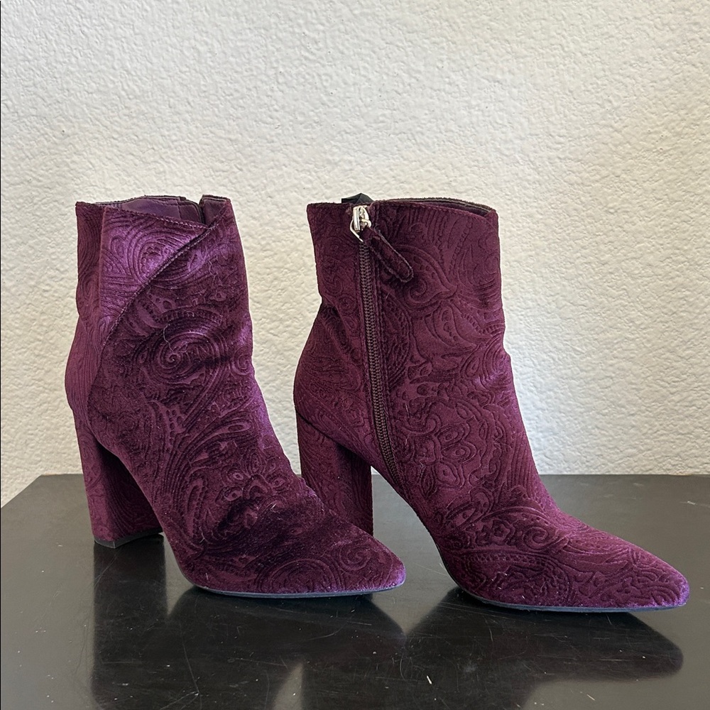 Nine West Rich Purple Heeled Boots